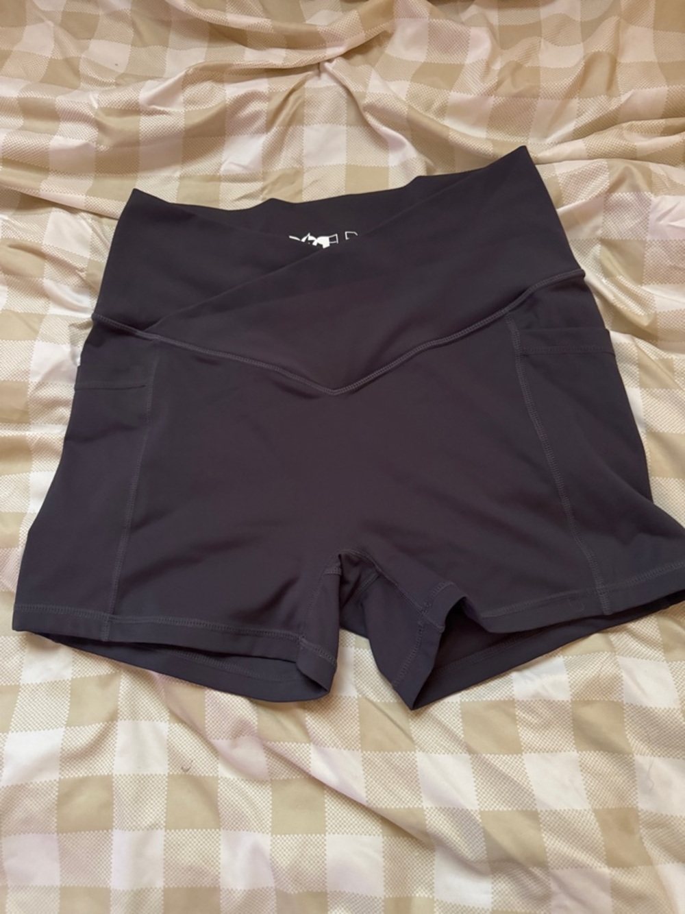 POPFLEX Crisscross booty shorts
